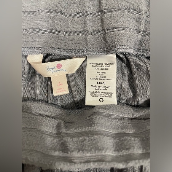 women’s flowy pajama pants sweet treasures gray women’s small - Picture 5 of 5